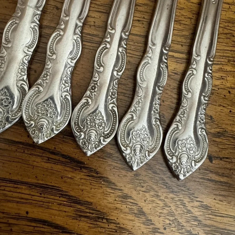 Lot International Stainless China Flatware Dinner‎ Knives Butter Spoon